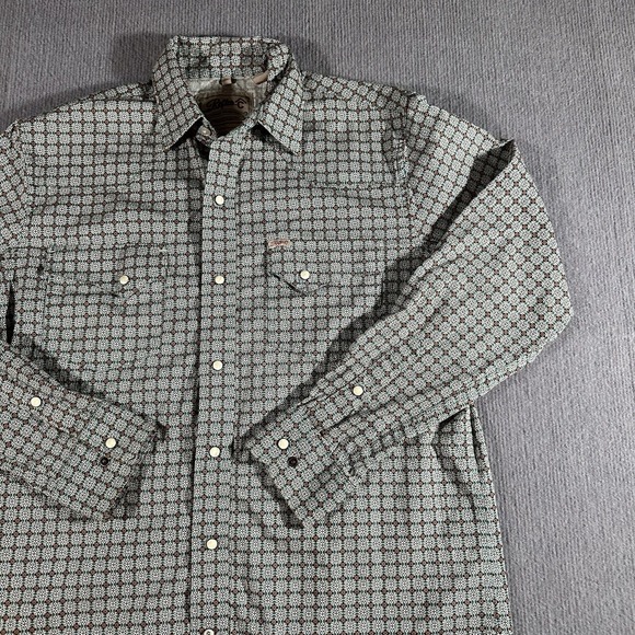 Rafter‎ C Cowboy Collection Pro Flex 45 Performance Mens Medium Long Sleeve Snap - Picture 1 of 10